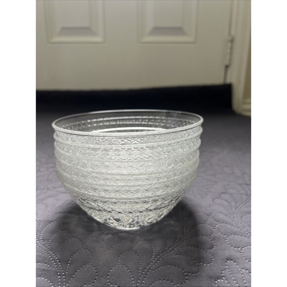 6pc Cristal D'Arques Durand Vintage Clear Glass Salad Fruit Snack Bowls 5 1/2" - Picture 3 of 7